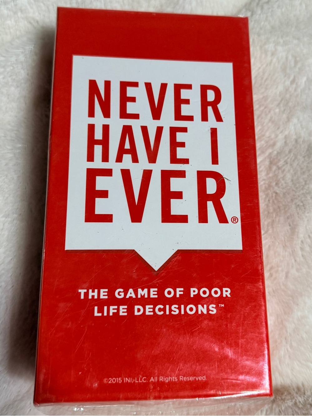 Party Game Never Have I Ever The Game of Poor Life Decisions 2015 ages 17+ New